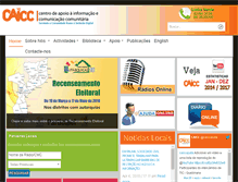 Tablet Screenshot of caicc.org.mz